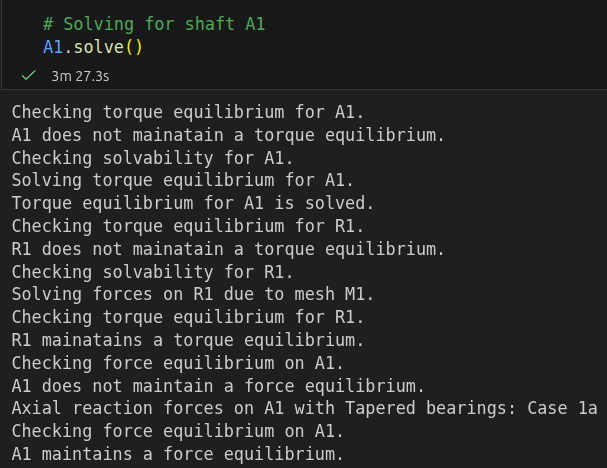 Solving for A1 --> Final Output