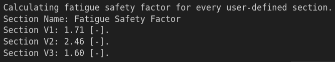 Fatigue Safety Factor